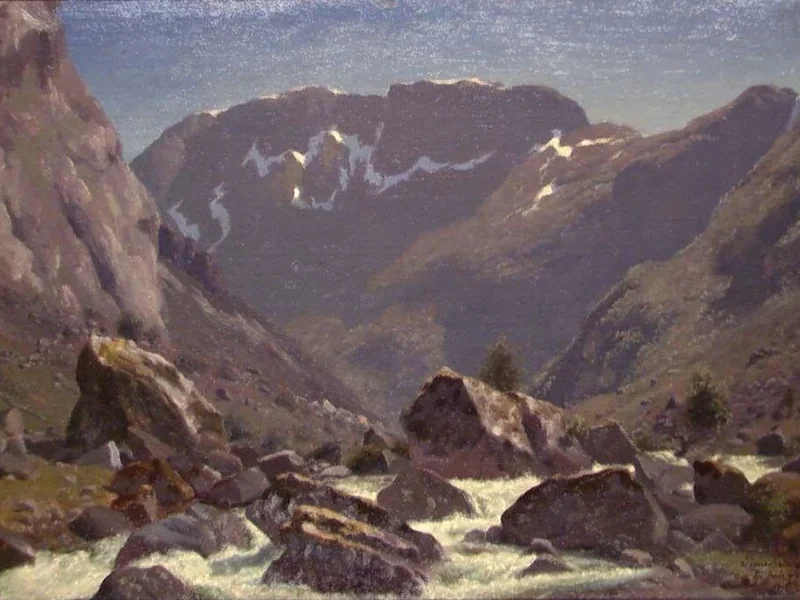 1812-Bernt Lund - Studio paesaggistico da Simedalen - Museo Nazionale di Arte, Architettura e Design